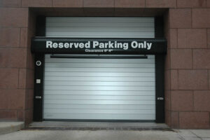 Secure parking security door